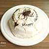 手作りスイーツ～ハロウィンケーキ/My Homemade Spider Cake for Halloween