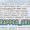 ラップするgrid(wrapped_grid)で作るフォント一覧の作り方【Python】