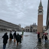 ベネチアの浸水！アクアアルタの見舞われる。