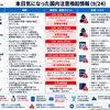 本日気になった注意喚起情報（9/24）★