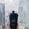 SAWAMURAのコーヒー、illyのカプチーノ