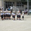 １年生：運動会練習①　徒競走の順番決め、準備運動