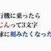 飛行機に乗ったら 「へじん」って3文字 地球に刻みたくなった話。