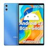 2023 NEW Android 13 タブレット 10インチ wi-fiモデル、TECLAST P26T タブレット アンドロイド13、8GB(4+4拡張)+64GB+1TB TF拡張、1.8Ghz 8コアCPU、GMS認証+Widevine L1+OTG対応+Bluetooth 5.2+2.4G/5G WiFi+5000mAh+USB-C充電+1280*800 IPS HD ディスプレイ+2MP/5MPカメラ+日本語取扱説明書付属、子供にも適当贈り物/子供用タブレットPC、オンライン授業 [SIM対応