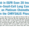 【CHRYSALIS】ついに！EGFRエクソン20挿入変異に対するアミバンタマブの奏効率は40%！