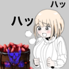 ケーキを目の前に欲望が抑えられなくなっているもちづきさんのイラスト〜ニュージーランドで食べたケーキを添えて〜