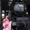 そして、今年も艶やかに淑やかに振袖フリフリしながら踊るココロ😊念願の京都鉄道博物館へ振袖で来訪したぁ〜②All photo by BIJINSAN📸