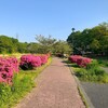 ４．２３（日・晴れ）野川公園、半分マスク。