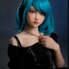 140cm 美乳ラブドール TPE製 超リアルメイク 綺麗な顔 アニメラブドール 青髪青い目セックス人形 150,000円