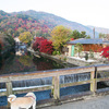 京都の紅葉2014・嵐山渡月橋と保津峡嵐山公園展望台