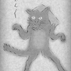猫又　（『蕪村妖怪絵巻』より）