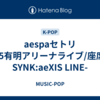 aespaセトリ2025有明アリーナライブ/座席表-SYNK:aeXIS LINE-