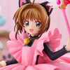 「 カードキャプターさくら クロウカード編」より黒猫風コスチュームの桜のフィギュアが登場。