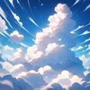 randomly distributed clouds (無秩序に散らばる雲) by Animagine XL V3.1