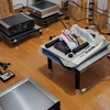 パワーアンプの天板に布を敷く（その4）
