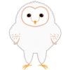 メンフクロウの赤ちゃんのフリーイラスト素材