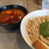 えびとまとつけ麺、玉子肉全部入大盛り@五ノ神製作所