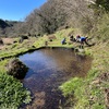 里山ボラ　～池の整備と枯れ木の焼却～