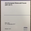 ロータークラフト関連国際会議録新刊案内: 43rd European Rotorcraft Forum (ERF 2017) (Proceedings) ご注文受付