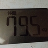 3日目(8月29日)　79.5kg