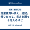 洗濯機買い換え...追記。持ち帰りだって。長さを測ったら十分入るけど