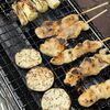 秋空の下で楽しむ炙りやでの焼き鳥は最高でした