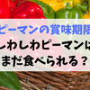 ピーマン しわしわでもまだ食べられる？賞味期限はどのくらい