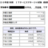 H30年度秋季情報処理技術者試験（SM:ITサービスマネージャ）に合格できませんでした