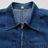 1768 濃紺 ビンテージ ジップアップ デニム ジャケット 40's50's vintage DENIM JACKET 