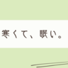 寒くて冬の本気を見た気がしている日なのです