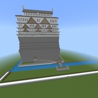 マイクラで作ったオリジナルの城紹介