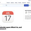 iPhoneユーザーは注意、カレンダースパムとは？