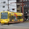 鹿児島市電7500形　7503号車(平川動物公園50周年記念ラッピング車両『Zooっと平川号』)