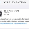 iOS12 DeveloperBeta12 PublicBeta10リリース アラートの連発バグの修正