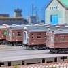 【Nゲージ】国鉄40系電車半流+平妻4両　ぶどう色編成【塗装】