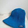 ★NEFF ネフ★綺麗な明るい青の柔らかいワッフルビーニー★ニット帽★