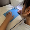 子ども手芸：フェルトでティッシュケースを作りました。