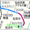 10月 ついたち、仙台空港アクセス線 全線 復旧と 上下 分離！