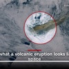 This is what an erupting volcano looks like from space