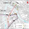 JR広島駅南口では広島電鉄広島駅ターミナルビルの建設工事が行われてる