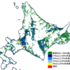 2050年の日本の地域別人口減少地図