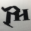 最近作ったもの クロスステッチ Apple2のPhantasie2のタイトルロゴ(未完成)