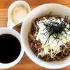 自家製蕎麦 たけのや＠倉敷市白楽町「肉つけ蕎麦」