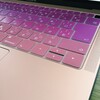 MacBook Airにキーボードカバーを取り付けました。