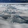 湖氷の破片