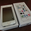 iPhone5s 32GB Silver が届きました(^^)