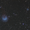 カシオペヤ座 HFG1 とAbell 6 (惑星状星雲)