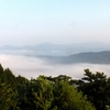 土岳頂上よりの霧（雲海？）風景