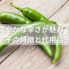 爽やかな辛さが魅力！青唐辛子の特徴と代用品を紹介