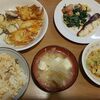 かき揚げの晩ご飯